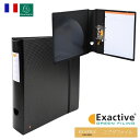 EXACOMPTA エグザコンタ 【EXACTIVE シリーズ】 LEVER ARCH FILE EXAFILE BLACK エグザクティブ エグザファイル レ...