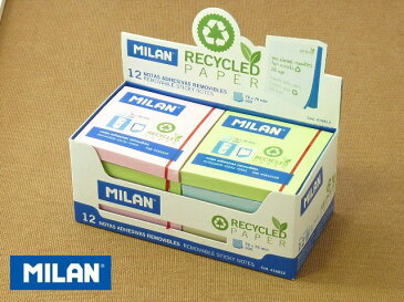 MILAN ミラン 付箋 紙 エコ 100枚組 【8個までポスト投函可】