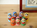 ロシア 水玉 マトリョーシカ 【3ピース‐全5色】おしゃれ 雑貨 かわいい 木製 置物 飾り インテリア プレゼント レトロ ザウィンド 海外 ブランド 可愛い...