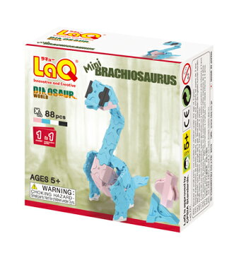 【LaQ Dinosaur World Mini Brachiosaurus】 【宅配】 ラキュー 日本製 手作り ブロック 知育 教材 子供 プレゼント クラフト リハビリ 玩具 おもちゃ 知育教材 脳科学 数学 パーツ 恐竜 レックス 【楽ギフ_包装】