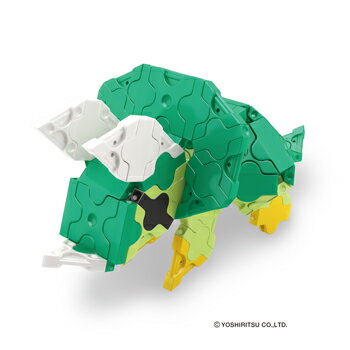 【LaQ Dinosaur World Mini Triceratops】【宅配】 ラキュー 日本製 手作り ブロック 知育 教材 子供 プレゼント クラフト リハビリ 玩具 おもちゃ 知育教材 脳科学 数学 パーツ 恐竜 レックス