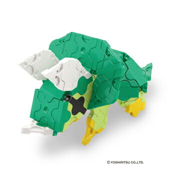 【LaQ Dinosaur World Mini Triceratops】 【宅配】 ラキュー 日本製 手作り ブロック 知育 教材 子供 プレゼント クラフト リハビリ 玩具 おもちゃ 知育教材 脳科学 数学 パーツ 恐竜 レックス 【楽ギフ_包装】