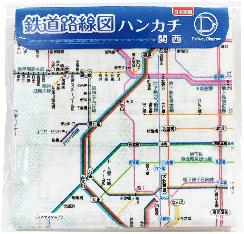 東京カートグラフィック 鉄道路線図 ハンカチ【...の紹介画像3