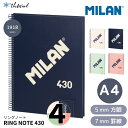 MILAN ミラン【1918 シリーズ】リングノート【A4】【罫線】【方眼】【全4色】おしゃれ かわいい ヨーロッパ 文房具 文具 鉛筆削り シャープナー 1つ...