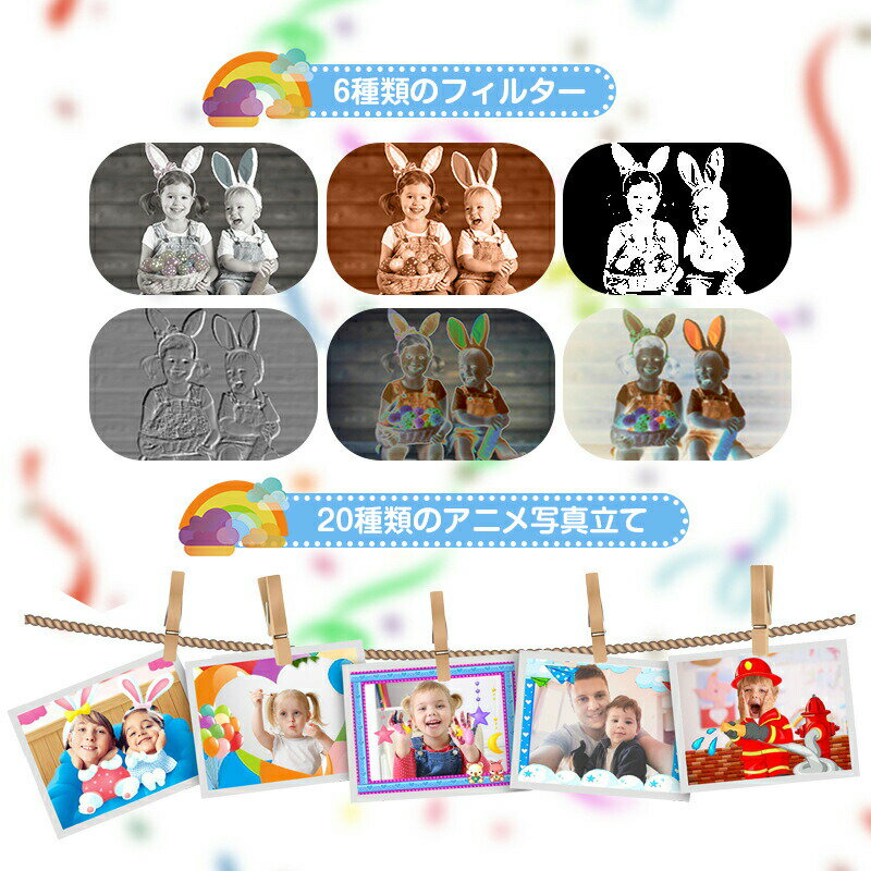 【supersale最大2000円OFF】子供用 カメラ キッズカメラ 子ども用カメラ 子ども トイ カメラ キッズ トイカメラ デジタルカメラ 高解像度 高画質 4000万画素 2.4インチ 自撮可能 32GBメモリカード 知育 子供