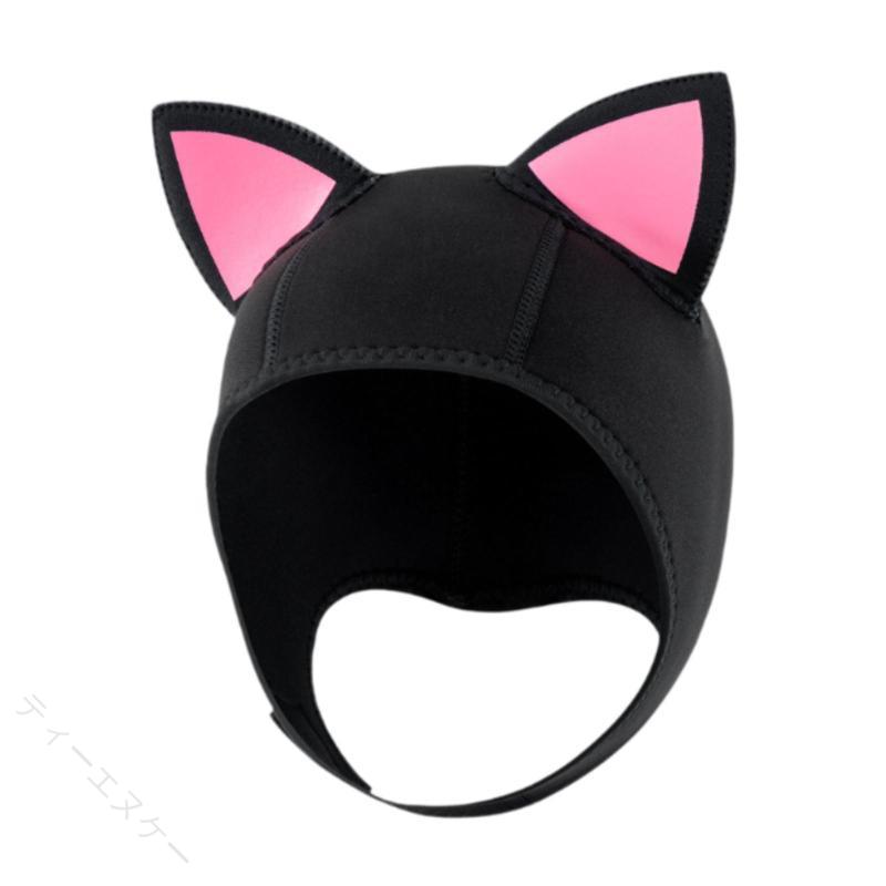 説明:【斬新なデザイン】: このスキューバダイビングキャップは、キュートな猫耳型のデザインで、愛らしく魅力的です。ウェットスーツフード、サーフィンキャップ、ダイビングフード、スイムハットなどとしてお使いいただけます。 【プレミアム素材】: 猫耳ウェットスーツフードはプレミアムネオプレン素材で作られており、伸縮性があり、快適で軽量で、長時間使用でき、速乾性があり、お手入れや持ち運びが簡単です。 【着用簡単】: 伸縮性のあるスキューバダイビングハットは、調節可能なあごストラップで設計されており、着用が簡単で、ダイビングごとに最大限の快適さを提供します。頭囲47cm〜63cm / 18.50インチ〜24.80インチに適しています。 【ダイビングアクセサリー】: ネオプレンウェットスーツキャップは、ウォータースポーツに優れた保護を提供し、着心地が良く、柔らかくフィットし、頭と耳を完全に包み込み、優れた保温性と防寒性を備え、頭からの熱損失を効果的に軽減します。 【幅広い用途】: このヘッドカバーは、サーフィン、ドリフト、カヤック、ラフティング、カヌー、セーリング、シュノーケリング、スキューバダイビングなどのウォータースポーツに適しています。仕様:素材: ネオプレンサイズチャート:頭囲47cm〜63cm/18.50インチ〜24.80インチに適合パッケージに含まれるもの:スキューバダイビングキャップ1個注意:手動測定とモニターの違いにより、若干の誤差が生じる場合があります。ご購入前のご案内● サイズについて：スタッフ間で測り方を統一していますが、実寸に1〜3cmの誤差がある場合がありますのでご了承ください。● 商品の色は、撮影時の光やモニターによって異なる場合がありますのでご注意ください。● 生地特性により匂いが感じられることがありますが、数日で気にならなくなります。● 他店舗と在庫を共有しているため、受注後に欠品となる場合があります。▼出荷前には全て検品を行っておりますが、万が一商品に不具合があった場合は、お問い合わせフォームよりご連絡くださいますようお願い申し上げます。営業日に対応いたしますのでご安心ください。 【原産国／製造国: 中国】 指定された配送時間は承っておりません。【ティーエヌケー】