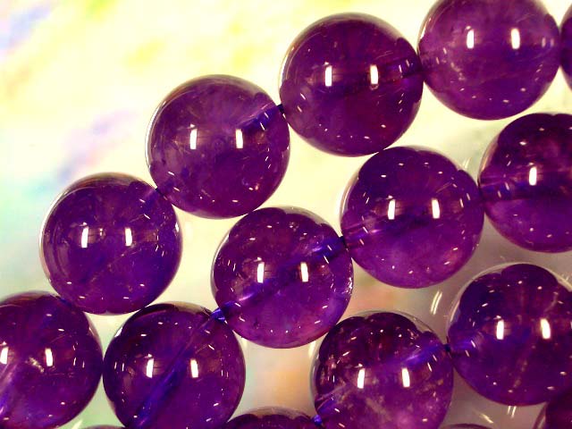 アメジスト丸玉12mmのブレスレット「キット販売」