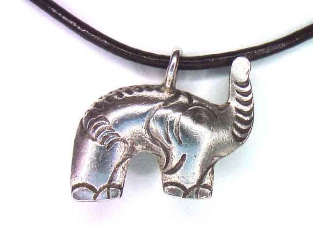 革紐のネックレスシルバー925 カレンシルバー【 チャーム No.175 】