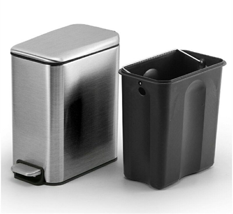 ゴミ箱 容量8L ステンレス ペダル式ゴミ箱 ふた付き キッチン 台所 ダストボックス ごみ箱 ごみばこ 大容量 ペダル開閉式 縦型 スリム ゴミ袋が見えない 蓋つき 静音 ごみ箱 ダストBOX 臭い漏れ防止 リビング 洗面所 オフィス おしゃれ モダン シンプル インテリア 北欧