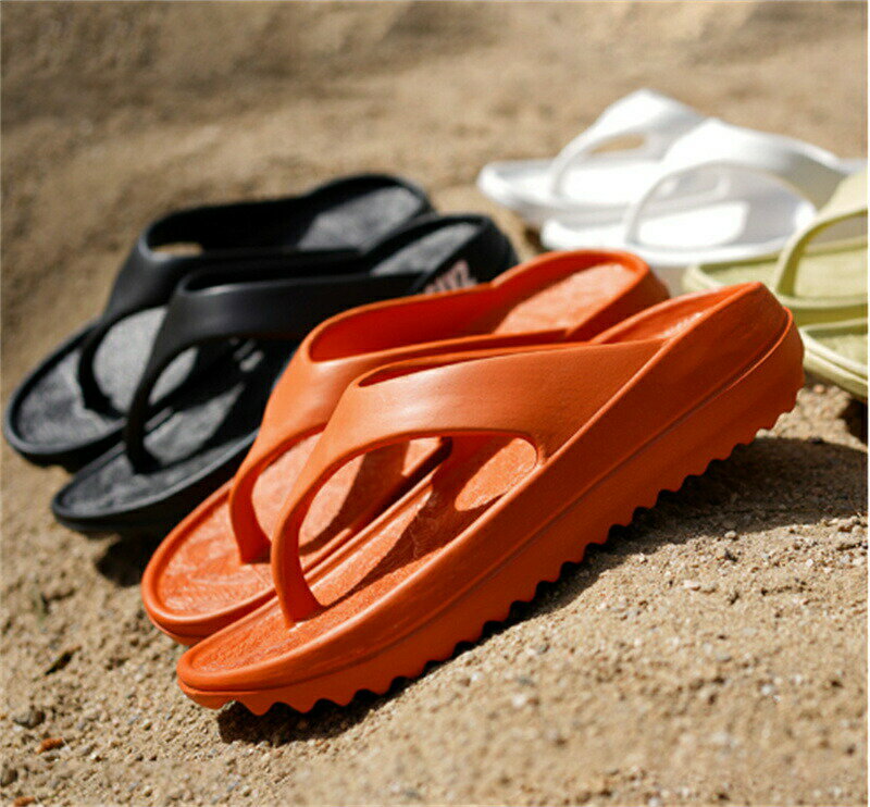 Women'S Shoes - サンダル 厚底サンダル トング リカバリー レディース ビーチサンダル ぺたんこ スポーツ クッション スリッパ フラット 軽量 カジュアル かわいい 大人 春 夏 韓国 韓国ファッション 20代 30代 40代 50代