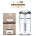 お買い物マラソン【P5倍】加湿器 卓上加湿器 ミニ加湿器 高分子霧化技術 噴霧モード2つ 定時保護で空焚きを防ぐ 噴霧が細かく滑らか 静音加湿 小型 省エネ 節電 usb充電 蓄電 コードレス 携帯加湿 オフィス リビング 寝室 子供部屋 空気浄化 静電気防止 乾燥対策