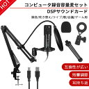 お買い物マラソン【P5倍】マイク PC マイク USB コンデンサーマイク PC コンデンサーマイク USB 配信用マイク 配信 ゲーム実況 配信セット マイク...