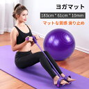お買い物マラソン【P5倍】ヨガマット 183cm*61cm*10mm 高弾性 トレーニングマット ピラティス エクササイズマット 収納 バンド付 おしゃれ ダイエット器具 腹筋 脚痩 せ フィットネス(4)