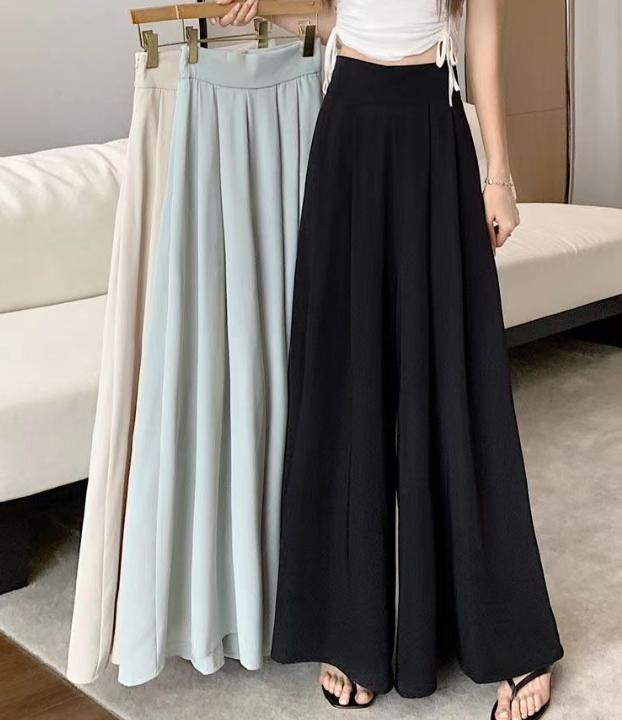 【送料無料】ワイドパンツ レディース ガウチョパンツ きれいめ パンツ ズボン プリーツパンツ ロングパンツ ボトムス ロング丈 フリル レディース フレアパンツ スカーチョ ガウチョパンツ パンツ 大きいサイズ レディース