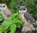 フクロウ 鳥よけ 鳩よけ 鳥対策 本物そっくり 樹脂 防鳥防獣対策 カラス対策 防鳥具 鳥よけグッズ 置物 オーナメント 装飾 ディスプレイ 風水 縁起 ガーデ...