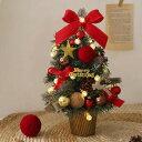 クリスマスツリー 卓上 ミニ クリスマスツリー 50cm DIY可能 電池式 LEDイルミネーションライト 人工 クリスマスつりー 小さめ 雪化粧 クリスマス雑...