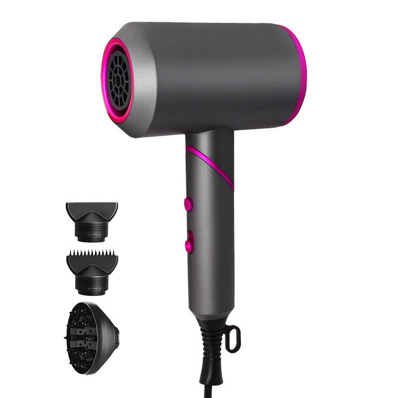 Other - 【送料無料】 ドライヤー 高濃度マイナスイオン 大風量 1800W 5min速乾 折り畳み式 ヘアケア 恒温 折畳み式 髪に優しい 3段階風速 低騒音 三種類のノズル 軽量 時短 コンパクト プレゼント 業務用/家庭用/旅行用 ヘアドライヤー