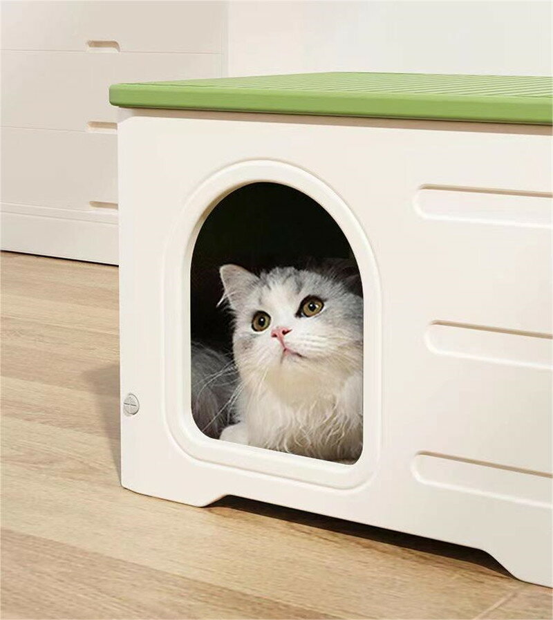 ペットハウス 猫ハウス 犬小屋 外猫ハウス 屋外 防水 耐重 通気性 防寒 雨よけ 防...