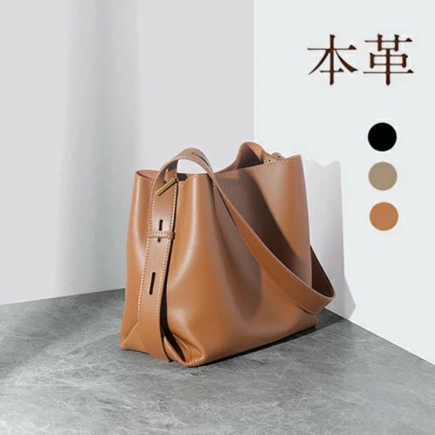 Rakuten - バケツバッグ ショルダーバッグ 本革 高級 レディース トートバッグ カバン バケツ型 肩掛け 仕分け おしゃれ フォーマルバッグ 通勤 通学 旅行 母の日 敬老の日 誕生日 バレンタイン ギフト プレゼント贈り物 20代 30代 40代 50代