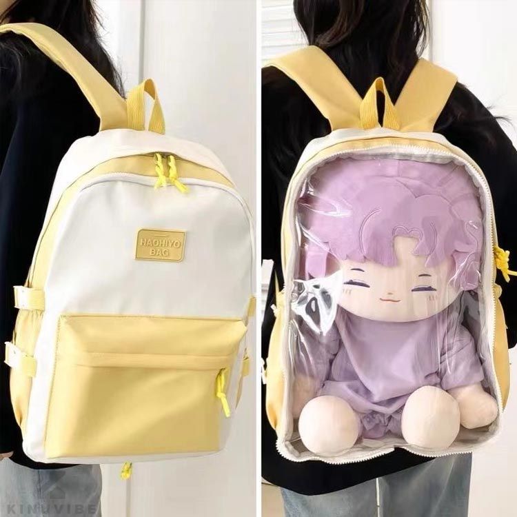 リュックサック 大容量 痛バッグ 2way 痛バ 痛痛リュック a4 痛バ リュック クリア窓口 リュック 推し活バッグ スクールバッグ クリア クリアバッグ 推しバッグ 推し活 ぬいぐるみ入れ 見せバッグ 透明窓 オタクバッグ
