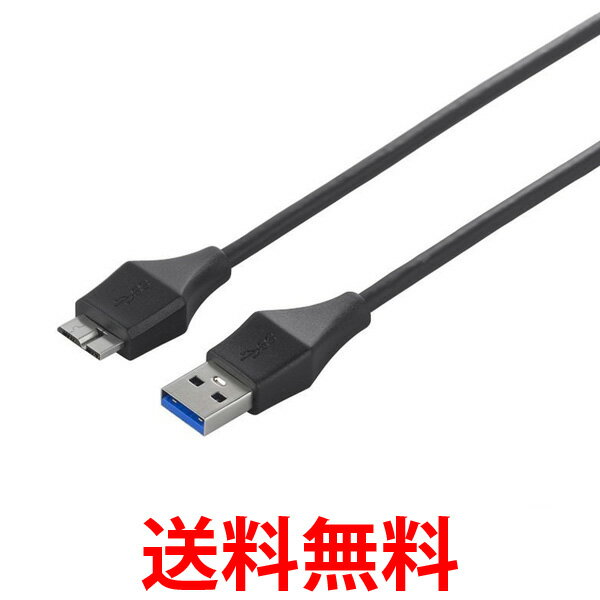 BUFFALO BSUAMBSU320BK バッファロー ユニバーサルコネクター USB3.0 A to microB スリムケーブル ブラック 2m 送料無料 【SK05259】