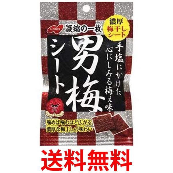 ノーベル 男梅シート お菓子 27g 送料無料 【SK00978】