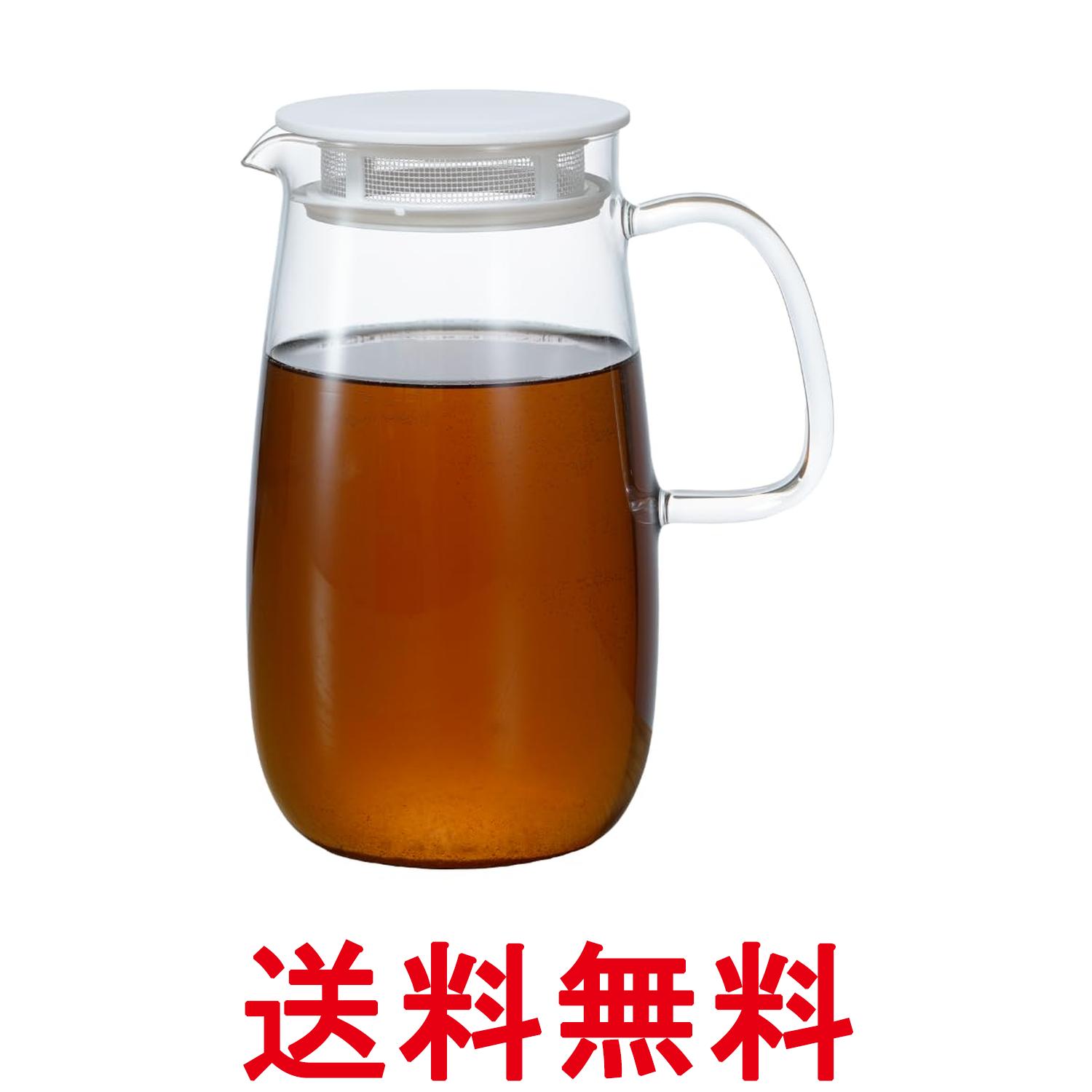 HARIO(ハリオ) レンジでかんたん 麦茶ポット むぎちゃん 1000mL 電子レンジ(庫内19cm以上)対応 食洗機対応 耐熱ガラス 送料無料