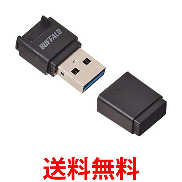 バッファロー BSCRM100U3BK USB3.0 Type-A対応 microSD専用 コンパクトカードリーダー ブラック BUFFALO 送料無料 【SK02948】