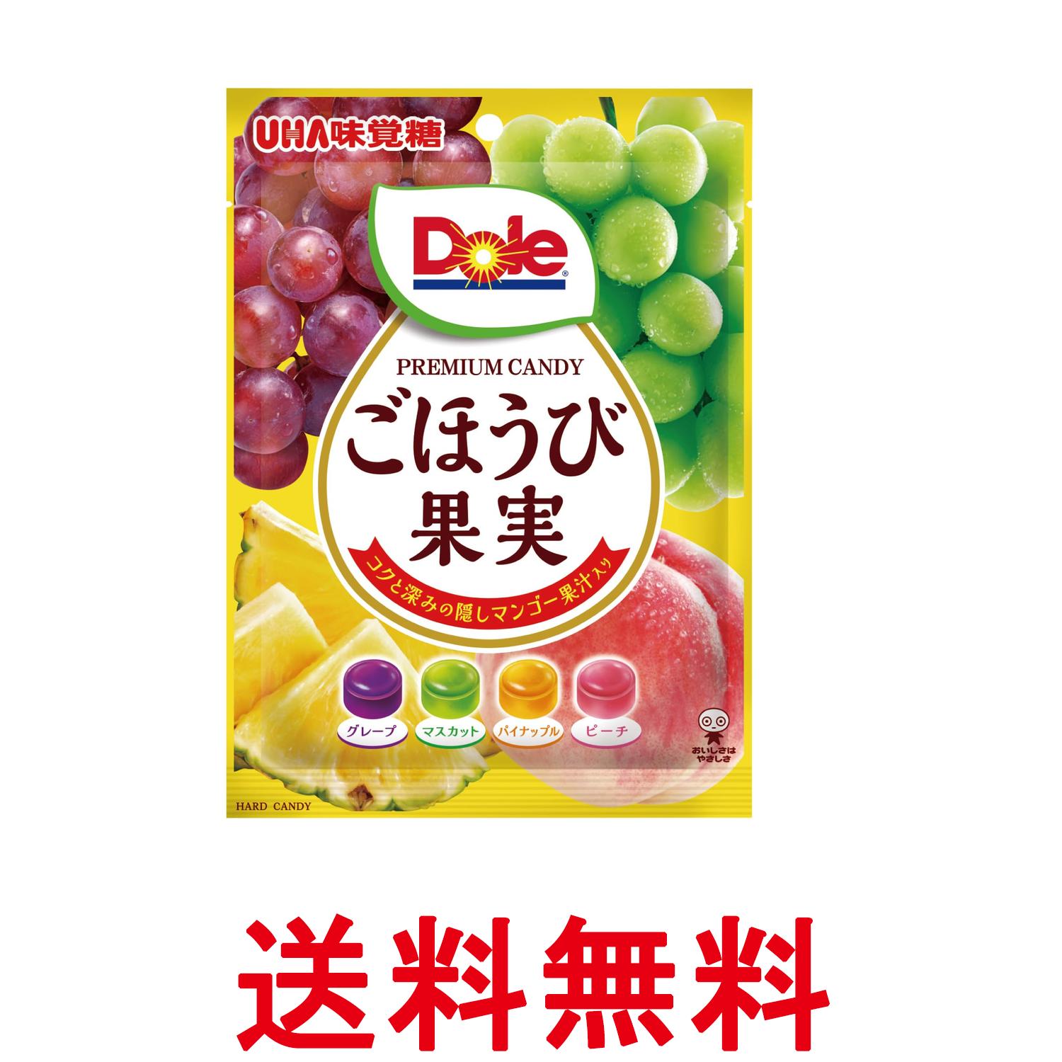 ■食品 ■日本 ■UHA味覚糖 ■成分 【グレープ】砂糖(国内製造)、水飴、濃縮果汁(グレープ、マンゴー)/酸味料、香料、着色料(クチナシ)【マスカット】砂糖(国内製造)、水飴、濃縮果汁(マスカット、マンゴー)/酸味料、香料、着色料(カロチノイド、クチナシ)【パイナップル】砂糖(国内製造)、水飴、濃縮果汁(パイナップル、マンゴー)/酸味料、香料、着色料(カロチノイド)【ピーチ】砂糖(国内製造)、水飴、濃縮果汁(ピーチ、マンゴー)/酸味料、香料、着色料(アントシアニン)、(一部にももを含む) ■広告文責：Think Rich Store TEL 082-881-1870 掲載商品の仕様や付属品等の詳細につきましては メーカーに準拠しておりますので メーカーホームページにてご確認下さいますよう よろしくお願いいたします。 当店は他の販売サイトとの併売品があります。 ご注文が集中した時、システムのタイムラグにより在庫切れとなる場合があります。 その場合はご注文確定後であってもキャンセルさせて頂きますのでご了承の上ご注文下さい。