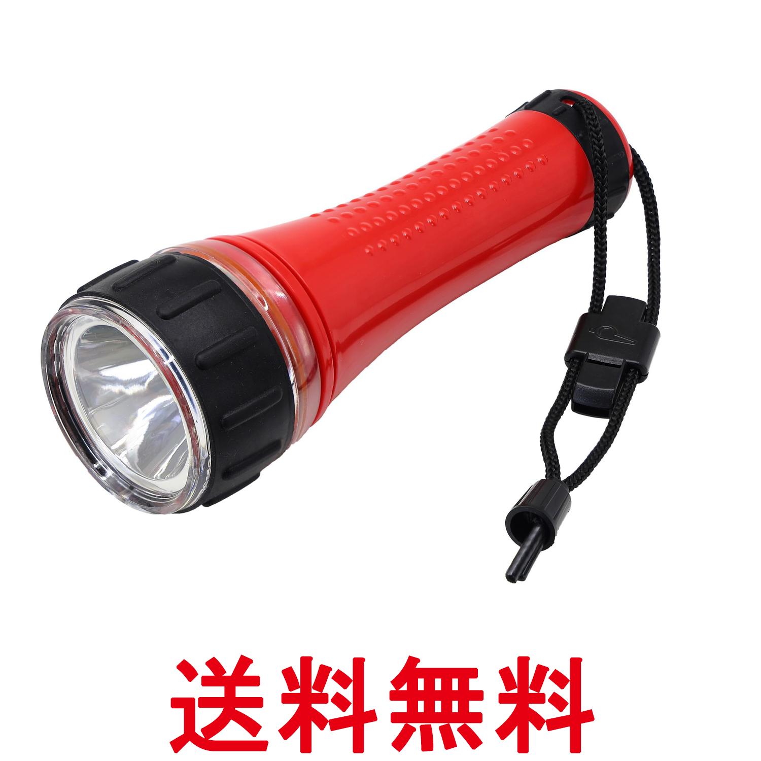 エルパ DOP-300 電池が選べるライト 白色LED×1灯 防水仕様 IPX7(防浸形) ELPA 送料無料 【SK10639】