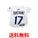 MLB公認 ドジャース 大谷モデル Tシャツ ホワイト S-M ユニフォーム 野球 ペット用 送料無料 【SK12265】