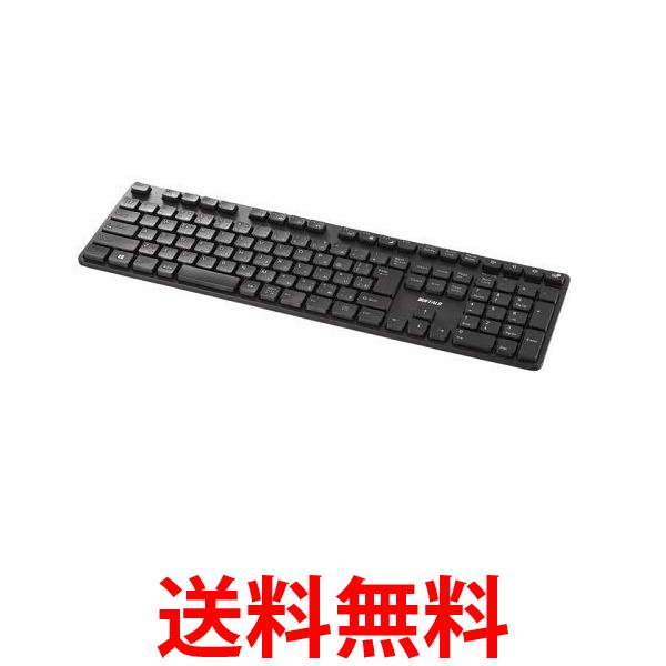 バッファロー BSKBW120BK ブラック 無線2.4GHz フルキーボード テンキー付き BUFFALO 送料無料 【SK14448】