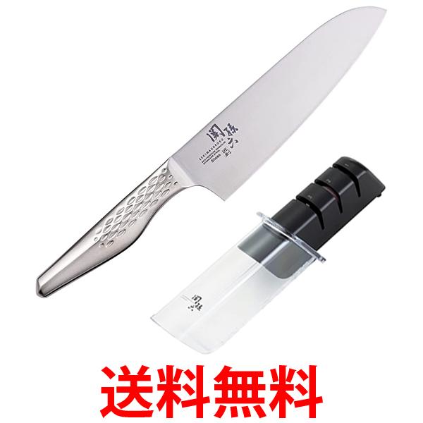 関孫六 三徳包丁と 包丁研ぎのセット 貝印 匠創 165mm AB5156 ダイヤモンド セラミック シャープナー AP0308 送料無料 【SK21611】