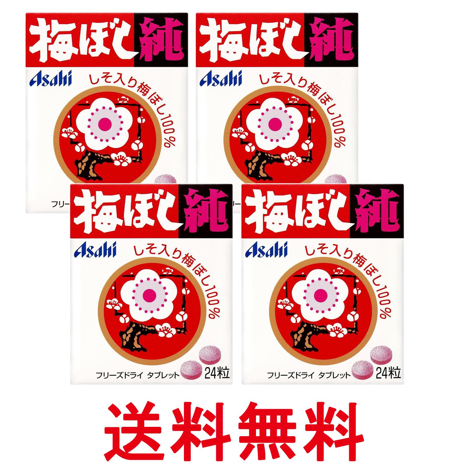 4個セット アサヒグループ食品 梅ぼし純 24粒 Bタイプ 