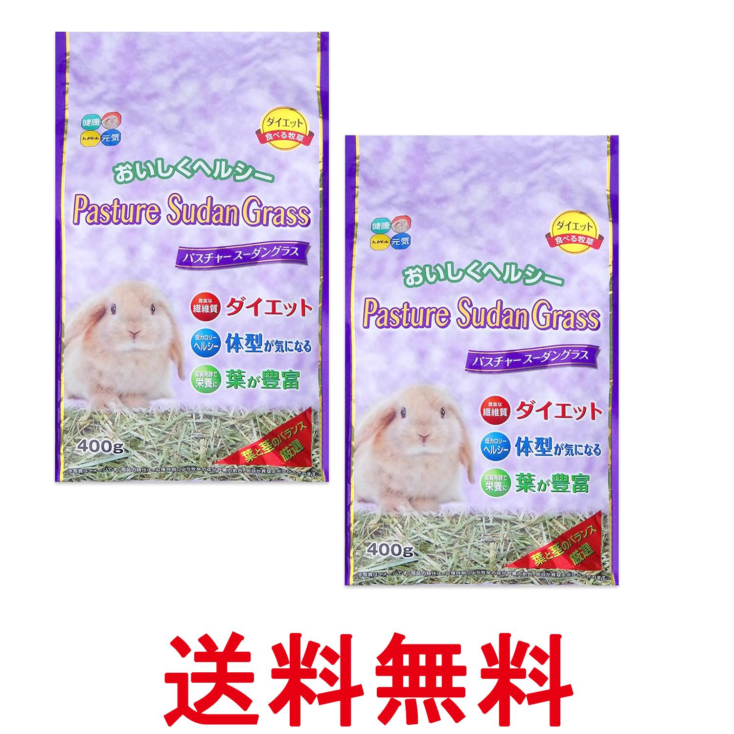 2個セット ハイペット パスチャースーダングラス 400g 小動物フード 送料無料 【SK26931】