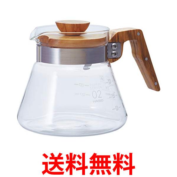 2個セット ハリオ VCWN-60-OV オリーブウッド コーヒーサーバー600 実用容量 600ml 送料無料 【SK30692】