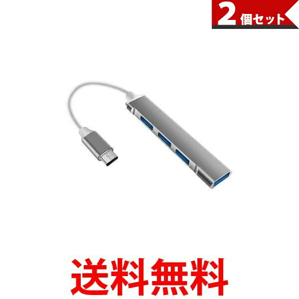 2個セット USBハブ USB3.0 Type-C バスパ