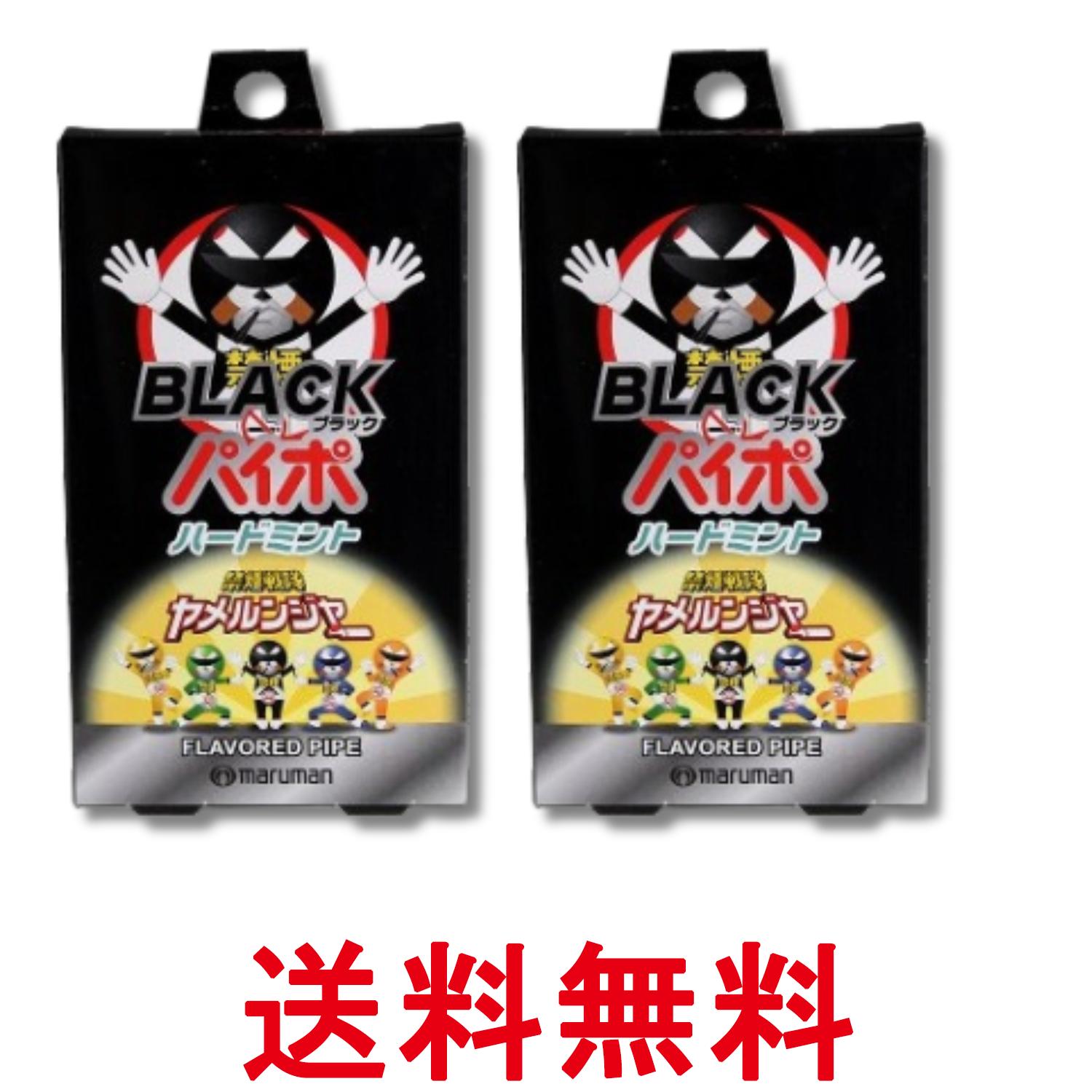 2個セット ライテック ブラックパイポ ハードミント 3本入 禁煙パイプ 送料無料 【SK32123】