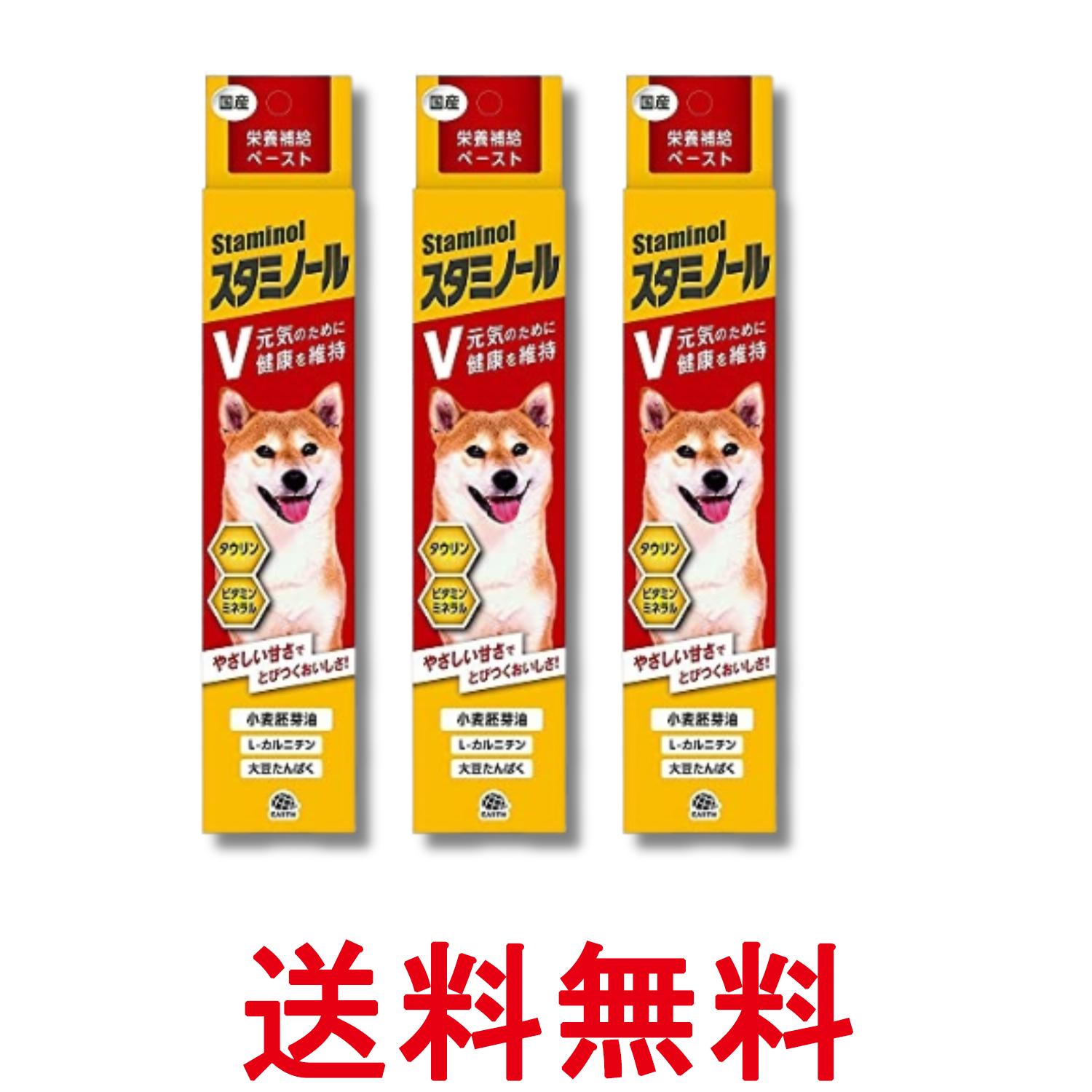 3個セット アースペット スタミノールV 犬用 100g Earth Pharmaceutical 送料無料 【SK32209】