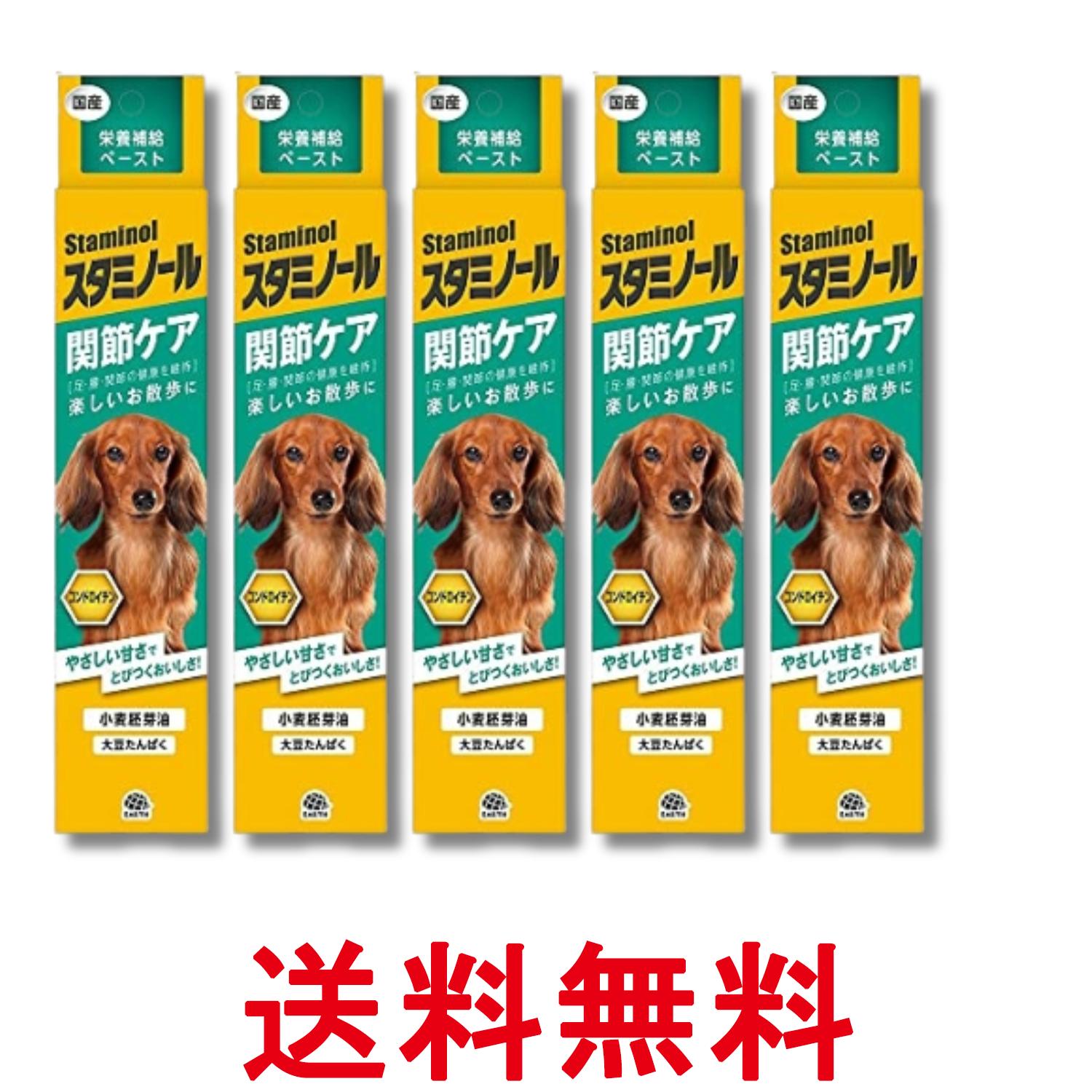 5個セット アースペット スタミノール 関節ケア 犬用 100g Earth Pharmaceutical 送料無料 【SK32213】