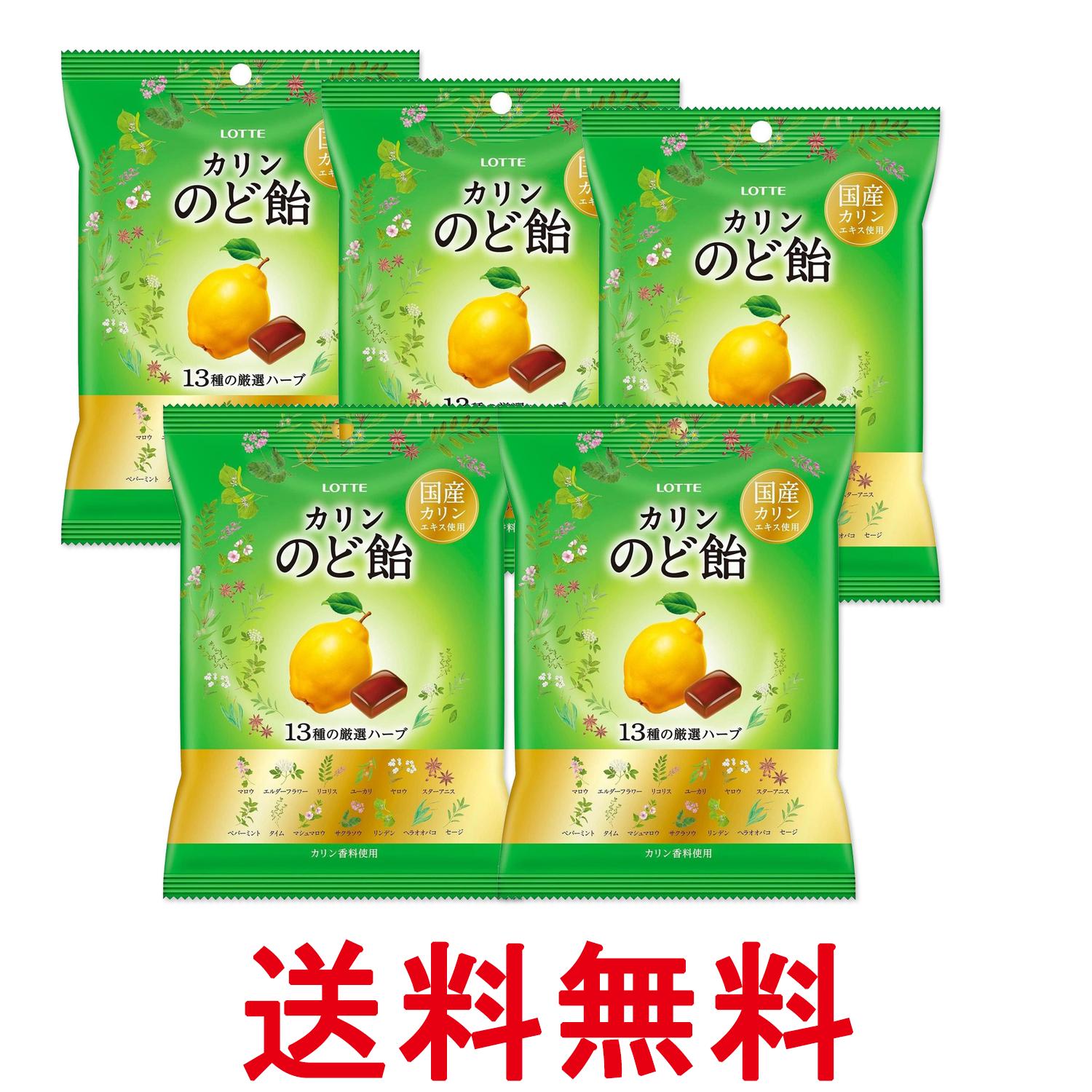 5個セット ロッテ のど飴 袋 102g お菓子 送料無料 【SK32571】