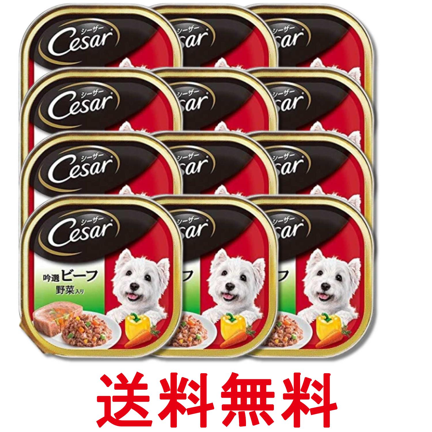 Rakuten - 12個セット マースジャパン シーザー 吟選ビーフ 野菜入り 100g 送料無料 【SK33307】