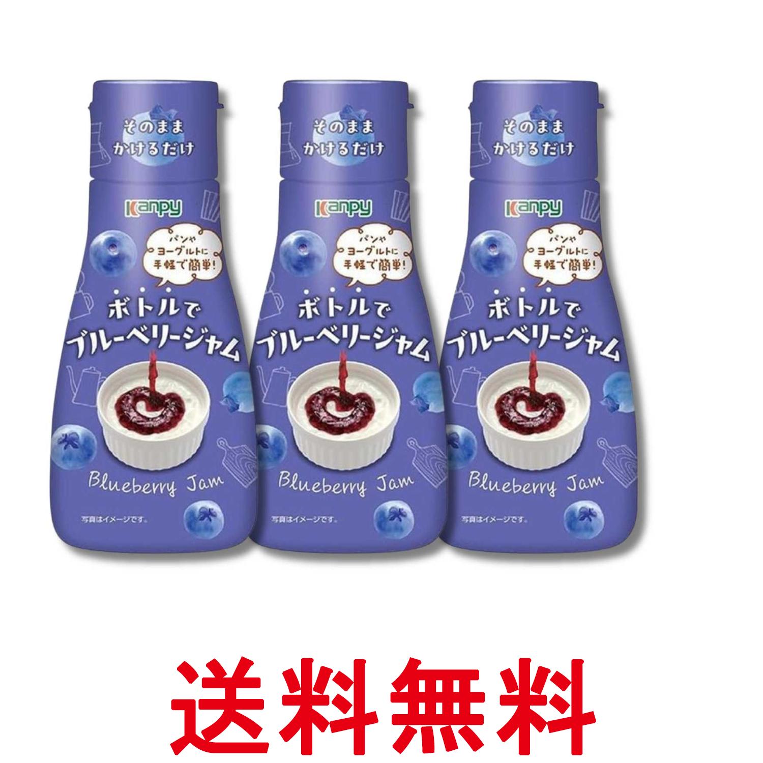 Peanut Cream - 3個セット カンピー ボトルでブルーベリージャム 240g 送料無料 【SK34229】