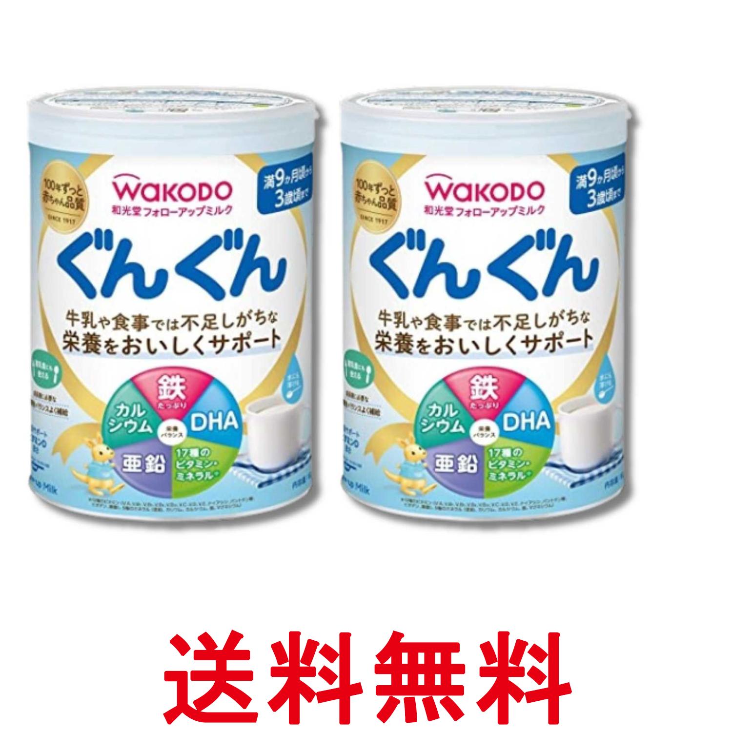 2個セット 和光堂 フォローアップミルク ぐんぐん 830g 粉ミルク 満9か月頃から ベビーミルク 送料無料 【SK34335】