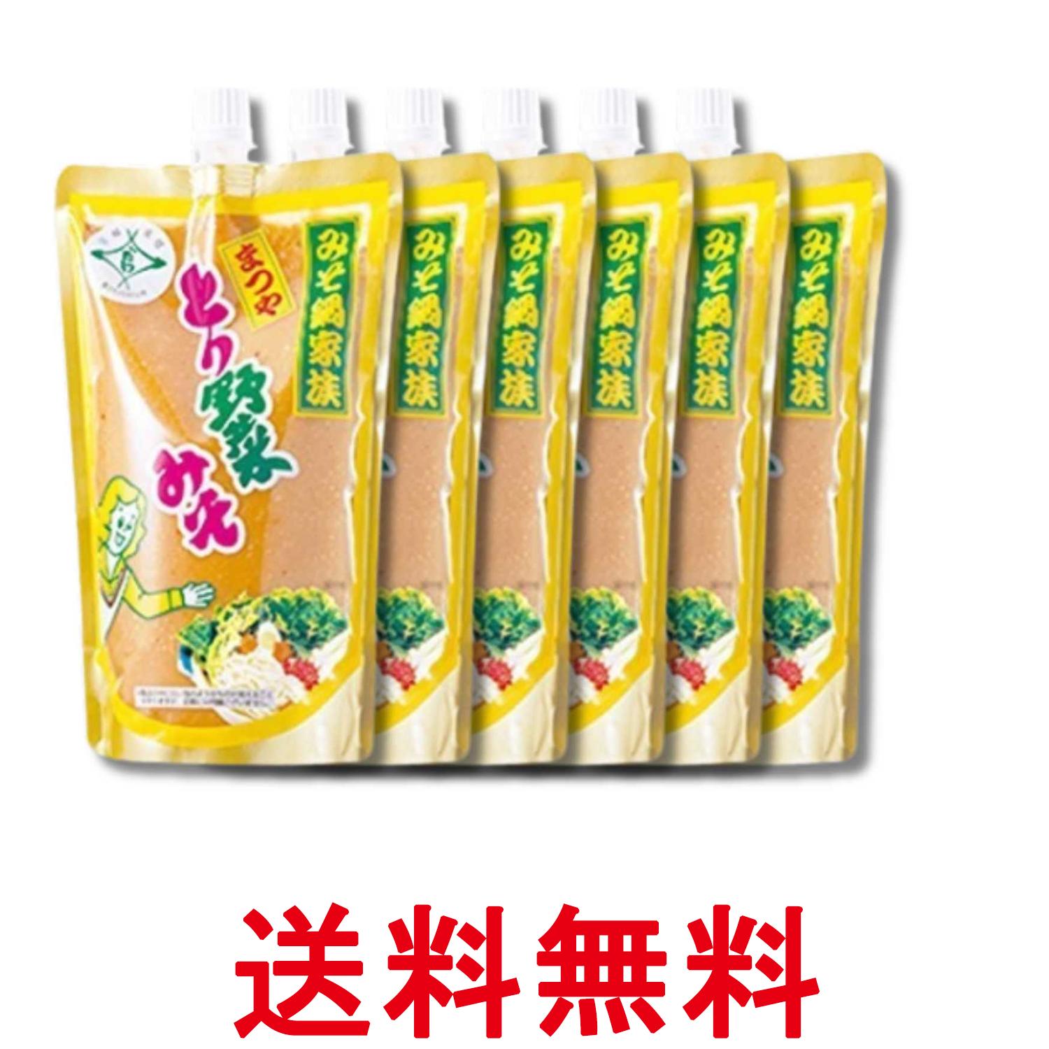 6個セット まつや とり野菜みそ 500g 送料無料 【SK38630】