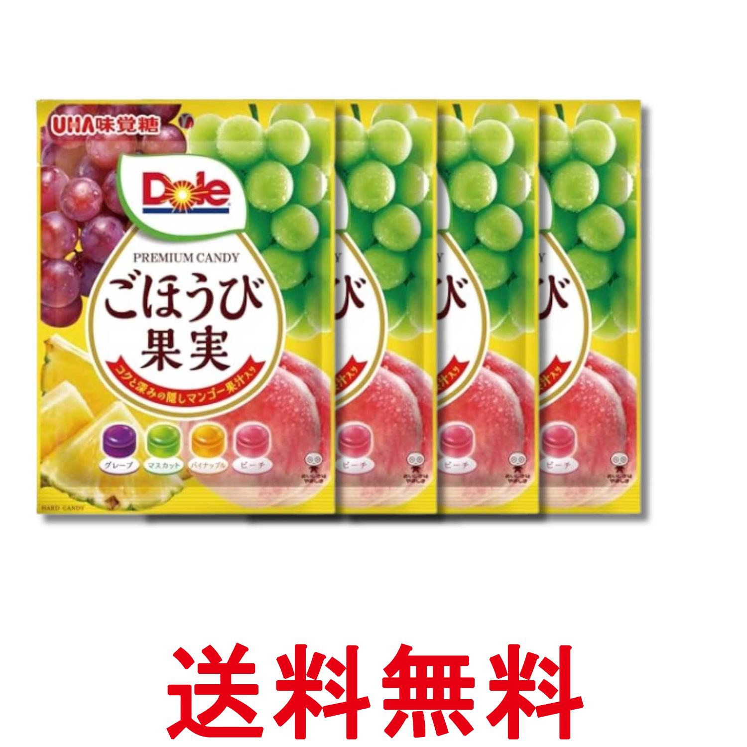 ■食品 ■日本 ■UHA味覚糖 ■成分 【グレープ】砂糖(国内製造)、水飴、濃縮果汁(グレープ、マンゴー)/酸味料、香料、着色料(クチナシ)【マスカット】砂糖(国内製造)、水飴、濃縮果汁(マスカット、マンゴー)/酸味料、香料、着色料(カロチノイド、クチナシ)【パイナップル】砂糖(国内製造)、水飴、濃縮果汁(パイナップル、マンゴー)/酸味料、香料、着色料(カロチノイド)【ピーチ】砂糖(国内製造)、水飴、濃縮果汁(ピーチ、マンゴー)/酸味料、香料、着色料(アントシアニン)、(一部にももを含む) ■広告文責：Think Rich Store TEL 082-881-1870 掲載商品の仕様や付属品等の詳細につきましては メーカーに準拠しておりますので メーカーホームページにてご確認下さいますよう よろしくお願いいたします。 当店は他の販売サイトとの併売品があります。 ご注文が集中した時、システムのタイムラグにより在庫切れとなる場合があります。 その場合はご注文確定後であってもキャンセルさせて頂きますのでご了承の上ご注文下さい。