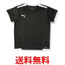 プーマ サッカー 半袖 Tシャツ TEAMLIGA ゲームシャツ JR 705144 キッズ ブラック ホワイト03 130 送料無料 【SG44323】