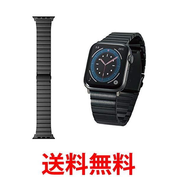 ���쥳�� AW-44BDSS1BK �֥�å� Apple Watch �Х�� 49mm 45mm 44mm 42mm Apple Watch Ultra 8 7 SE2 SE 6 5 4 3 2 1 �б� ����̵�� ��SG61874��