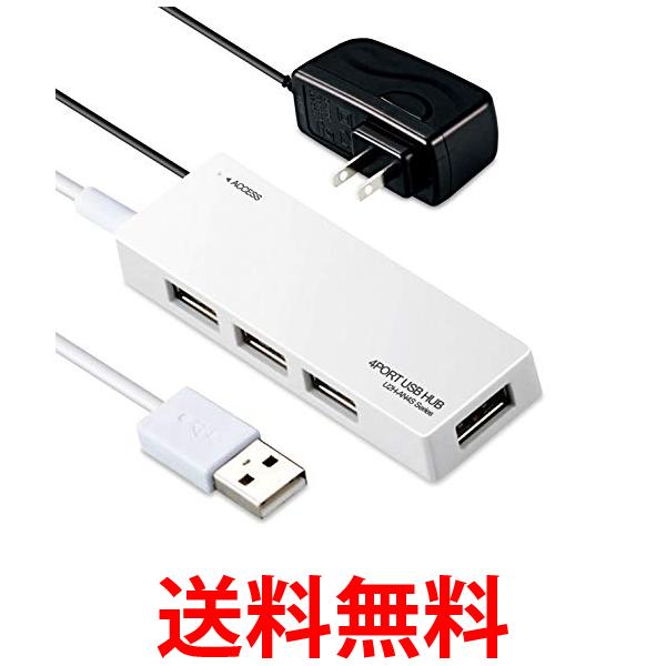 쥳 USB2.0 ϥ 4ݡ ACץ /Хξб ۥ磻 U2H-AN4SWH ̵ SG62481