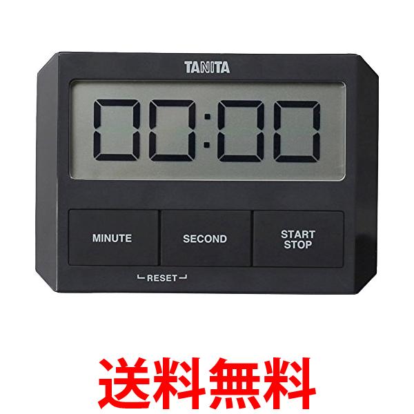 タニタ キッチン タイマー 吸盤付き 薄型 ブラック TD-409 BK ガラスにつくタイマー 送料無料 【SG64005】